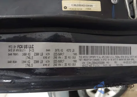 2016 Jeep Compass Sport from USA, damaged, VIN 1C4NJDBB4GD556999